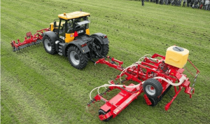 GrassProfi harrow with seeder